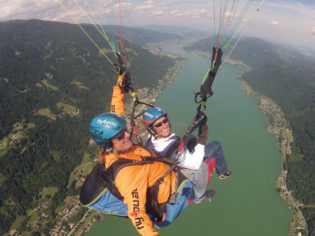 Paragliding Tandemfliegen in Kärnten - fly4you